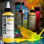 Super-fluid, high intensity acrylic paint