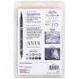 Tombow Dual Brush Pens Set of 10 - Grey Scale Set