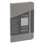 Fabriano EcoQua+ Notebook 3.5 x 5.5" Grid Stitch-Bound Grey