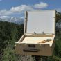 Basswood laminate with stainless steel screws and aluminum hardware