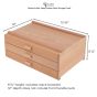 Dimensions of Deep Drawer Paint Chest: 15-3/4” W x 12” D x 6-1/4” H