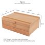 Exterior dimensions of 3-Drawer Chest: 15-3/4” W x 12” D x 6-1/4” H