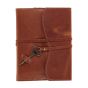 Honey Opus Genuine Leather Journals with Key Wrap - 6x8