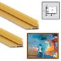 Illusions Aluminum Frame Kit Pair, 9" Gold - Standard 7/8" Deep