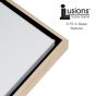 Illusions Floater Frame 5x7" Natural/Black for 3/4" Canvas