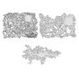 Iwata Artool Airbrush Texture FX Mini Stencil, Set of 3 - measurements are approximate