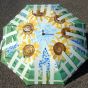 Finished umbrella made with Jacquard Permanent Textile Colors 