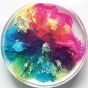 Pinata Colors in Resin Petri Dish 5 by Annie's ART Studio