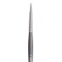 Jack Richeson Grey Matters Series 9821 Long Handle Sz 3 Round Synthetic Acrylic Brush Close Up