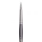 Jack Richeson Grey Matters Series 9821 Long Handle Sz 6 Round Synthetic Acrylic Brush Close Up