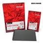 Black Drawing Dual Wire Bound Pads with In & Out Pages