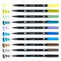 Tombow Dual Brush Pens Set of 10 - Landscape Set