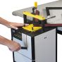 Designed to be leveled perfectly to your work table to support the moulding while driving using the adjustable feeT