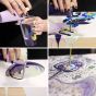 Pour over any hard, flat surface