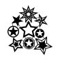 Marabu Silhouette Stencil Star Collection 12x12 In