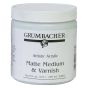 Grumbacher Acrylic Medium - Matte Medium & Varnish, 8 oz