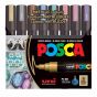 POSCA Acrylic Paint Marker - Medium Tip, Metallic 8 Set (1.8-2.5mm)