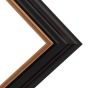 Millbrook Collection - Naples 1.5" Black/ Gold Frame 8X10 w/ Glass 