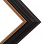 Millbrook Collection - Naples 1.5" Black/ Gold Frame 11X14 w/ Glass