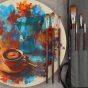 The belly of the brush holds a tremendous amount of color