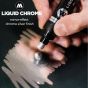 Liquid chrome ink with mirror finish