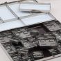 Pans can be moved around and reorganized against the magnetic interior