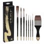 New York Central Oasis Synthetic Brush Short Handle Set of 8