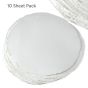 Nujabi 10pack 16in Circle Round Handmade Watercolor Paper 200lb Soft Cold Press