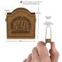 Patina will form on the brass as you touch and handle the clip