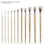 NY Central Pro Control Extra Short Flat Bristle Brushes