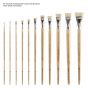 NY Central Pro Control Extra Short Flat Bristle Brushes