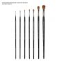 NY Central Pro Control Kolinsky Sable Almond Filbert Brushes