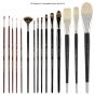 Hamburg Premier Oil Painter’s PRO Complete Brush Set of 15