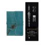 Opus Genuine Leather Journals with Key Wrap and Goldenritt Glass Dip Pen Set