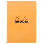 Rhodia Graph Orange Notepad 6 x 8 1/4 in Top Staple 80-Sheet