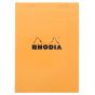 Rhodia Graph Orange Notepad 8-1/4 x 11-3/4 in Top Staple 80-Sheet 