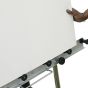Accepts canvases up to 78" high; max easel height 120"
