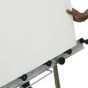 Accepts canvases up to 78" high; max easel height 120