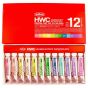 Holbein Artists' Watercolor Set of 12, 5ml Pastel Colors