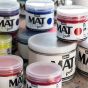 These ready-to-use, water-based matte acrylic paints are highly-pigmented, free of cadmium pigments, and UV resistant making them great for outdoor surfaces.