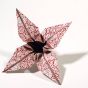 Pepin origami flower made with Chinese pattern paper