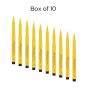 Faber-Castell Pitt Brush Pen Box of 10 No. 107 - Cadmium Yellow