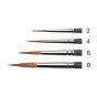 Pointed Round group: Winsor & Newton Professional Watercolor Synthetic Brushes