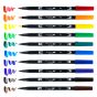 Tombow Dual Brush Pens Set of 10 - Primary Set