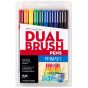 Tombow Dual Brush Pens Set of 10 - Primary Set