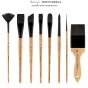 Princeton Catalyst Polytip 6450 Bristle Synthetic Short Handle Brushes