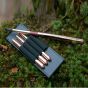 Travel Brushes, Rounds - synthetic squirrel, reversible cap handle