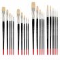 Creative Mark Pro-Stroke Powercryl Brush Bundle Set of 20-Bright, Filbert, Flat, Round
