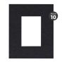 Pyramid Pre-Cut Mats 4 Ply - Style F - Knight Black (Pack of 10)