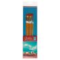 Qualita Gold Long Handle Value Brush Set Of 6